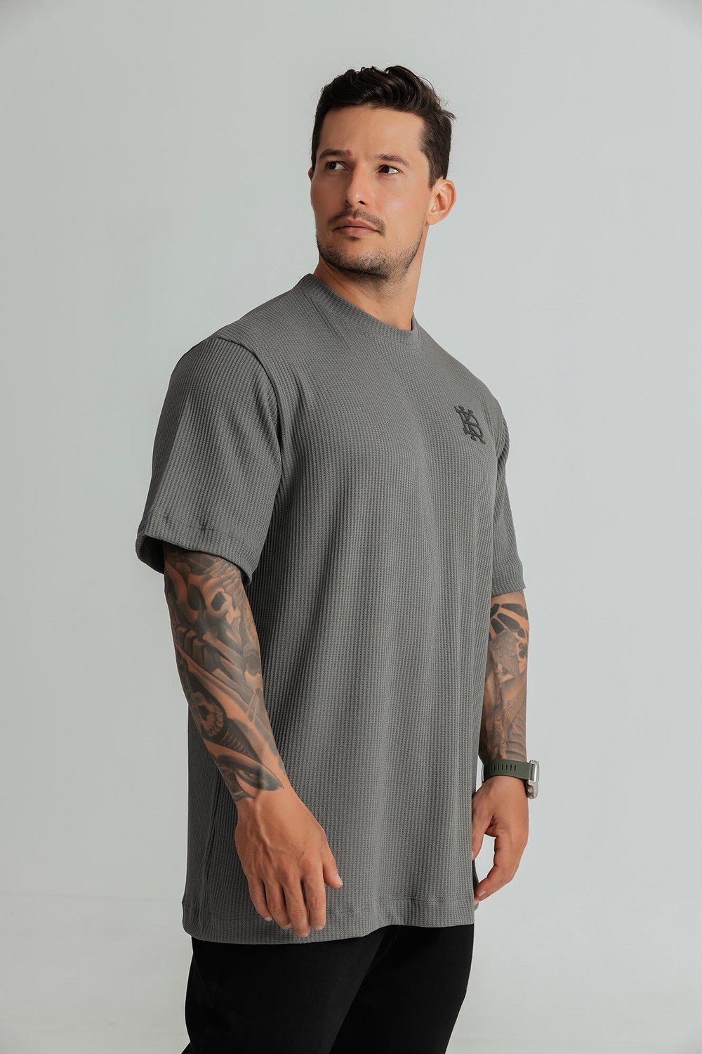 Monogram Waffle Oversized T-Shirt - Image 2